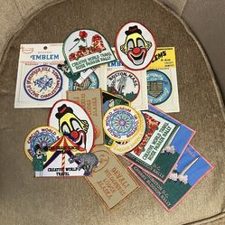 Vintage Patches Lot NOS Sealed Circus Clowns