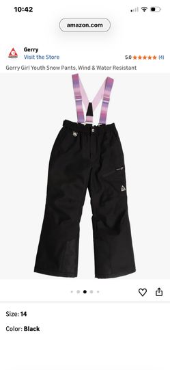 Gerry Girls Snow Suspenders Size L 14/16