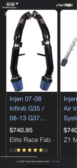 G37 Long Tube Intakes