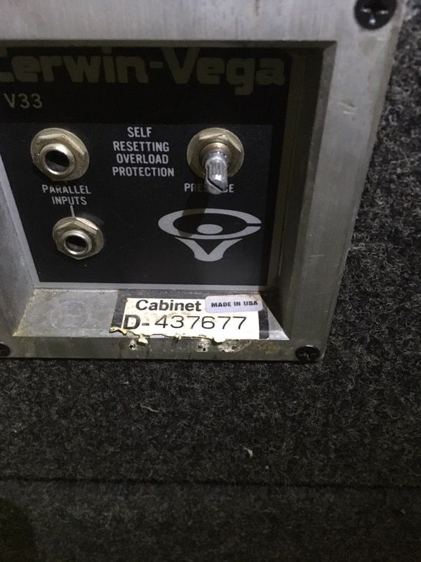 Cerwin vega cheap v12b
