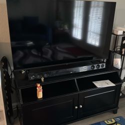 55 Inch LG tv With Beautiful Wooden Base 
