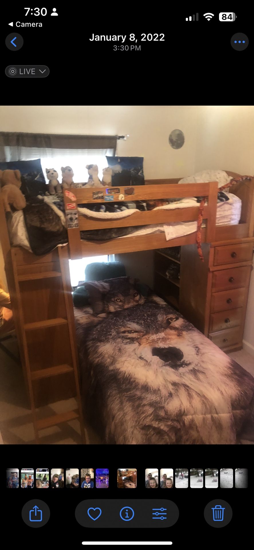 Bunk Beds Just Taking Apart Has 2 Mattresses Has Desk And Drawer