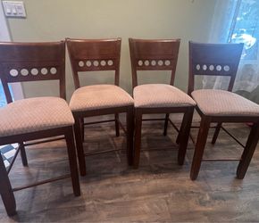 4 Tall dining chairs