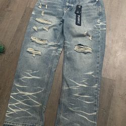 Purple jeans