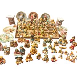 Lot of 69 Cherished Teddies Figurines & Collector Plates Vintage Enesco Collect