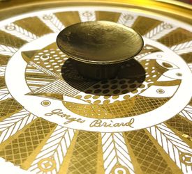  Vintage Georges Briard Casserole With Warmer Stand