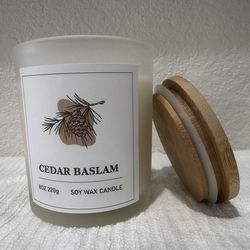 Cedar Balsam Scents Soy Wax Candle, 8 oz Cotton Wick, Available in Various Scents, Cotton Wick, Excellent Gifts & Quality To Trust