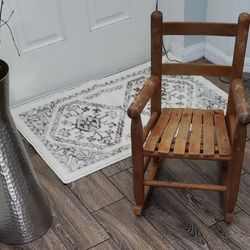 Vintage Wooden Children's Rocker