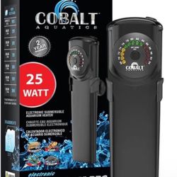Aquatics-Neo-Therm-Pro-Aquarium-Heater (25 watt),Fully-Submersible-Freshwater,Saltwater,Thermostat,Thermometer,Shatterproof