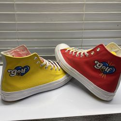Converse x GOLF le FLEUR Chuck Taylor High Tops – Size 12 – Colorblock 