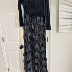 Long Fringe Dress 