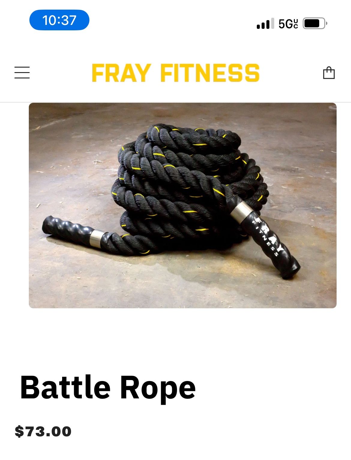 Battle Rope 1.5 x 40ft  Brand New