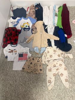 Bundle of baby boy clothes size 9-12m
