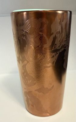 Starbucks Copper Mermaid Tumbler with Lid