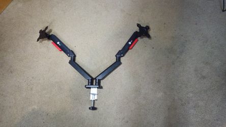 Siig Dual Monitor Arm Black and Red