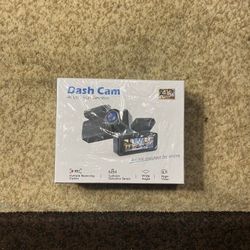4K Dash Cam w/ WiFi GPS, 64GB Card & Charger - Mini, Night Vision