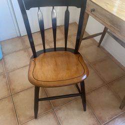 Two Tone Solid Wood Chair