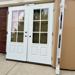 Brand New Fiberglass Double Inswing Front Door / French Entry Door
