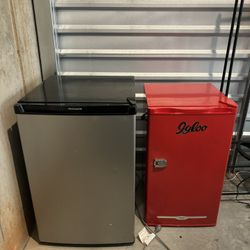 two Mini Fridges