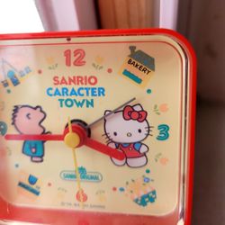 Children Alarm Clock Sanrio Caracter Town.   Made In Japan