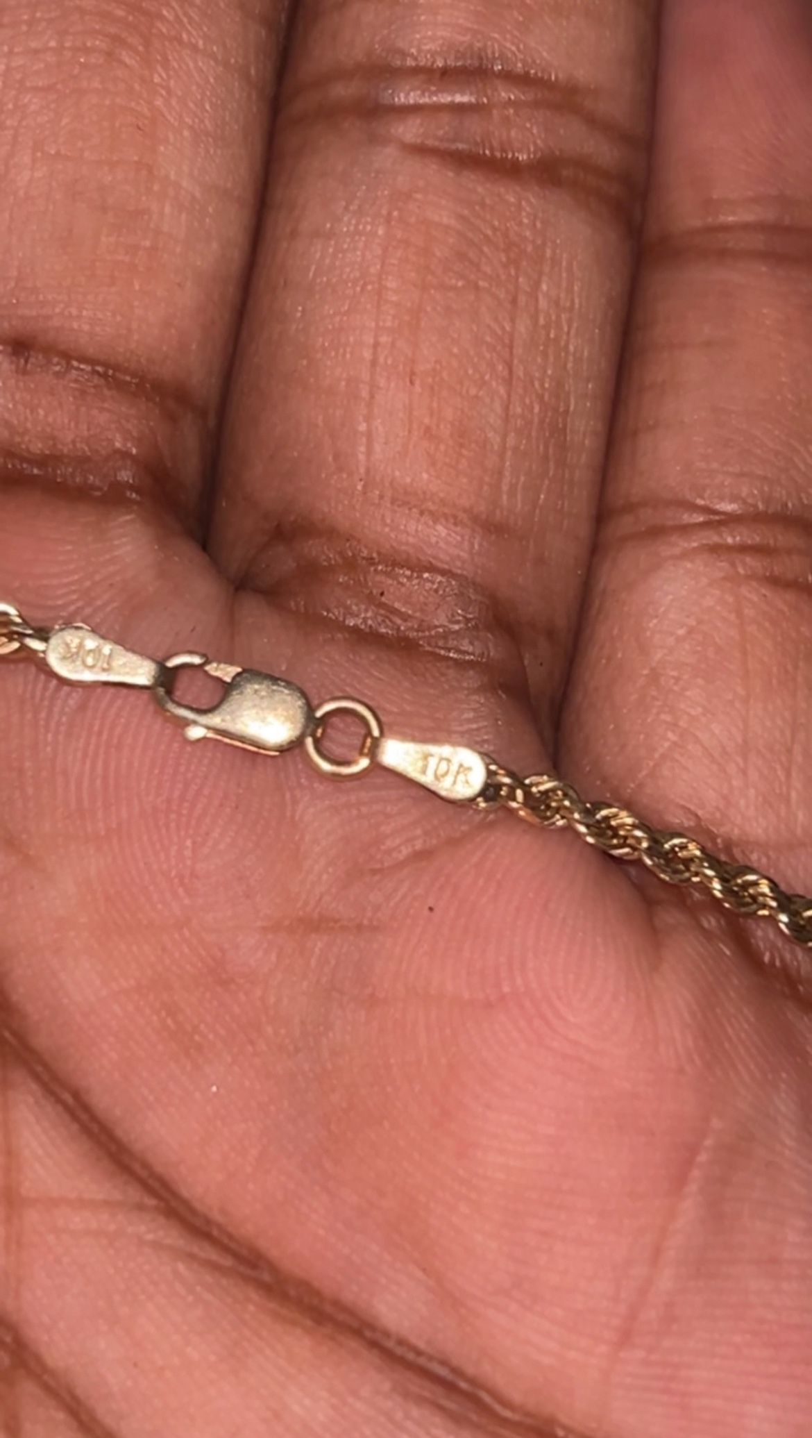 10k Rope Chain And 10k Pendant