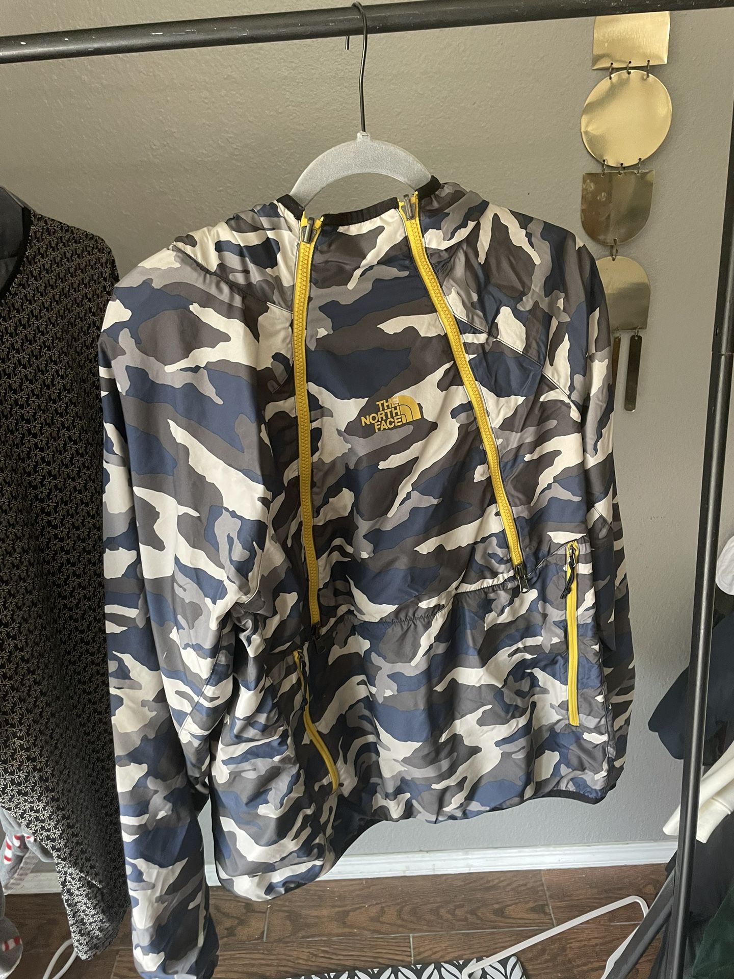 Reversible camo North face jacket 