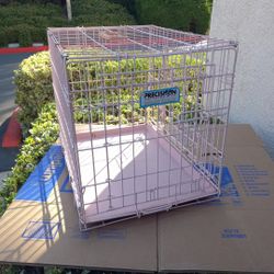 Pink Pet Crate