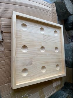 Solid wood tray