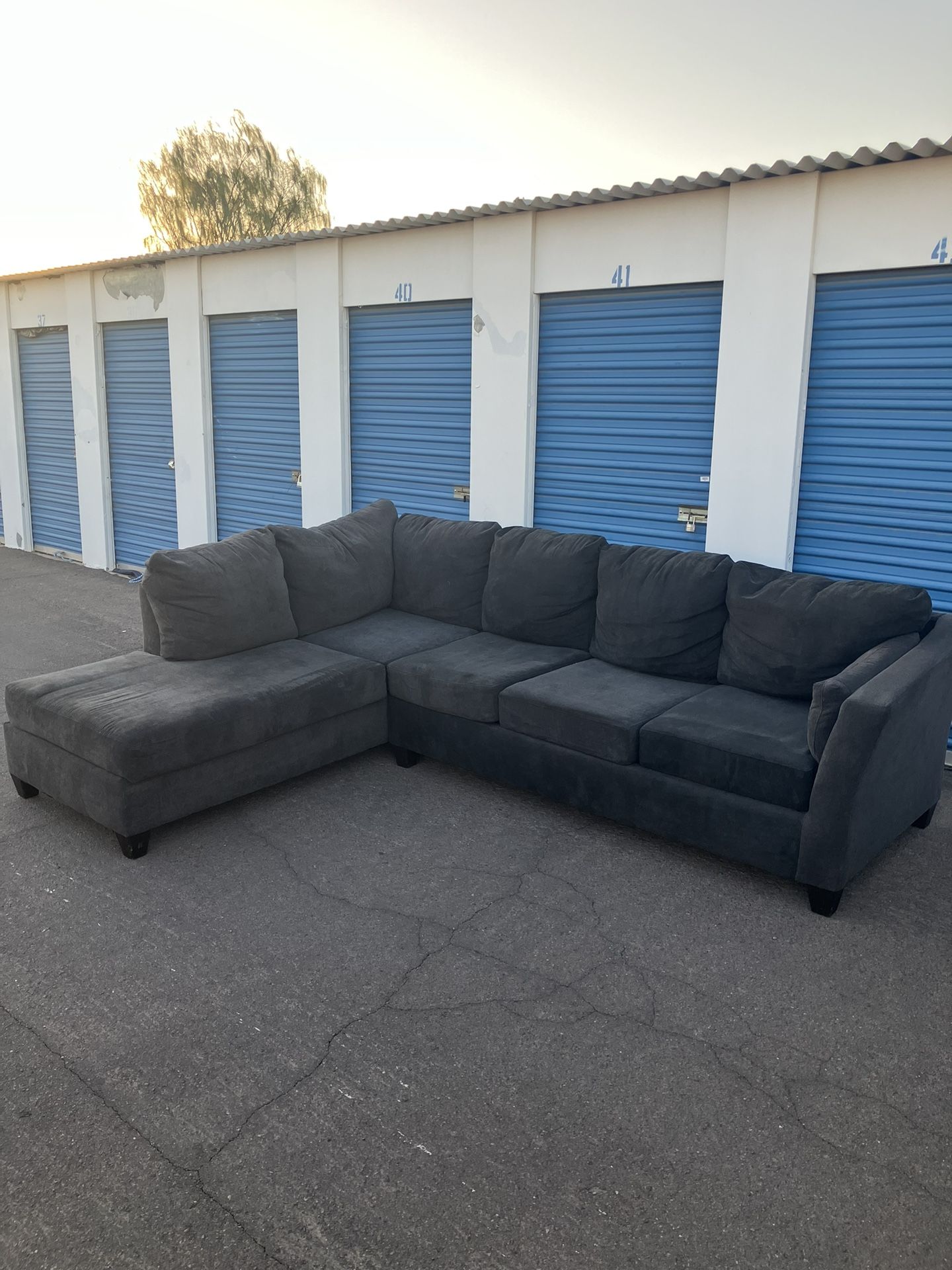 Delivery ~ Gray Sleeper Sectional