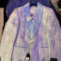 Baby Blue Detailed Blazer