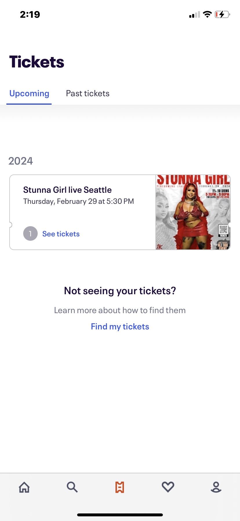 STUNNAGIRL TICKET