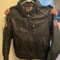 Leather Indian Motorcycle Jacket 