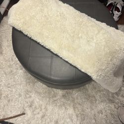 Grey Storage Ottoman 