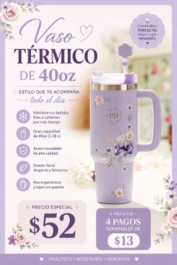 Vaso térmico de 40oz princess house