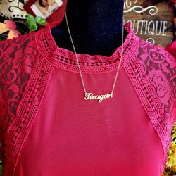 Personalized Name Necklace Custom Made with Any NamesPersonalized Reagon Name Necklace Custom Made 