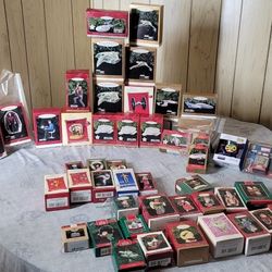Lot of 46 Hallmark Ornaments - Star Trek - Star Wars - Disney - Barbie