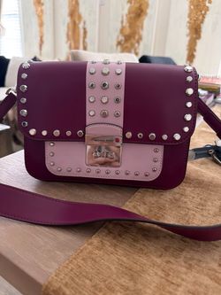 Michael Kors Sloan Editor Studded Leather Shoulder / Crossbody Bag