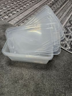 2 quarters plastic containers $1.00