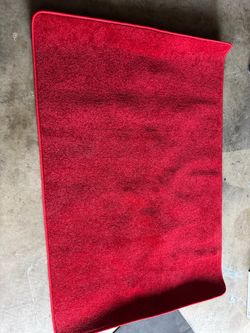 Brand New Red Area Rug – about 1.23 × 1.8 Meters