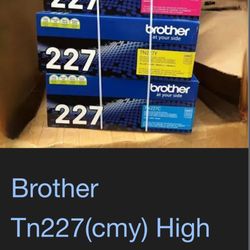 Brother Genuine Cyan, Magenta and Yellow Toner Cartridge Set, TN223C, TN223M, TN223Y
