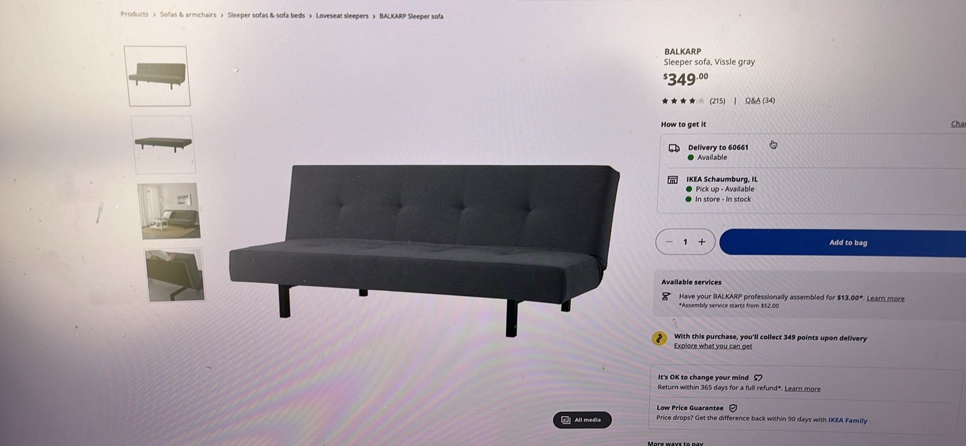 Ikea Futon