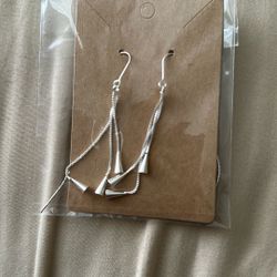 Fringe Water Drop Earrings 