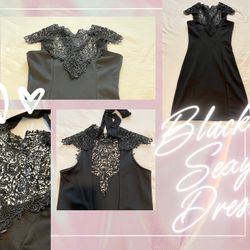 SEXY Black Fitted Dress XSmall