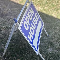 Open House  (1) A-frame sign 24x25”