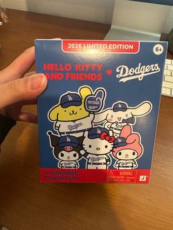 Hello Kitty x Dodgers 2026 Limited Edition Plush Clip Blind Box