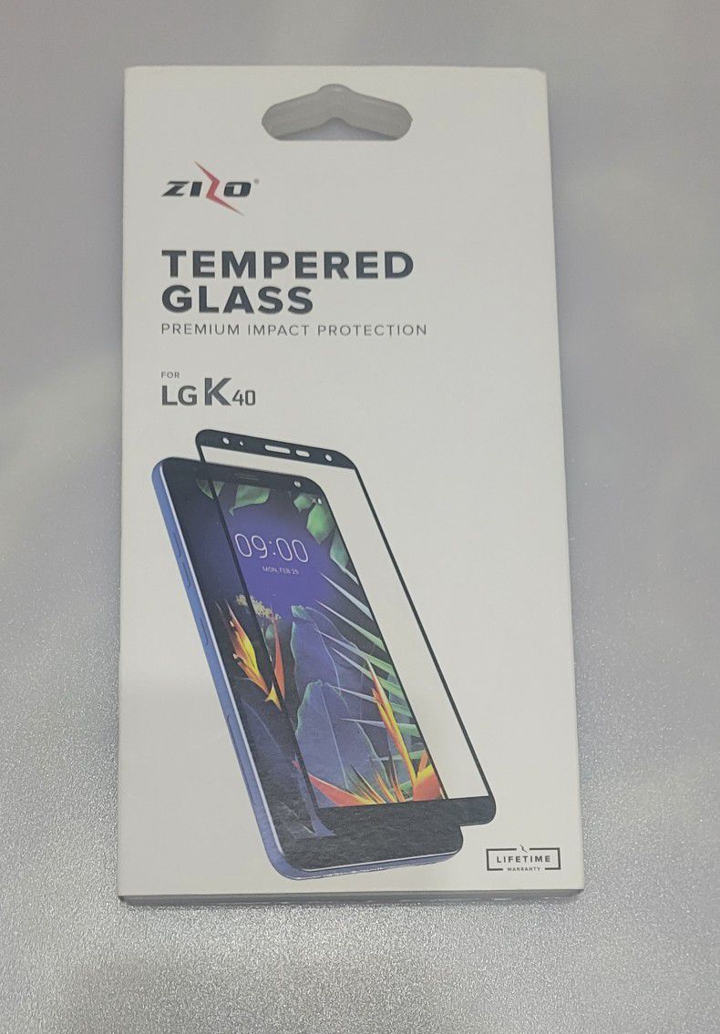(Best offer gets it!) New ZIZO LG K40 Tempered Glass Screen Protector