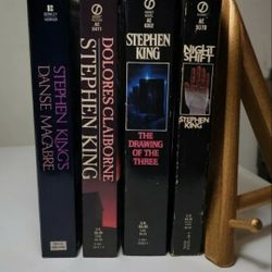 Stephen King Book Lot of 4 Danse Macabre, Drawing of 3, Night Shift, Dolores PB