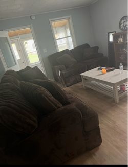 brown couch for sale and loveseat for sale