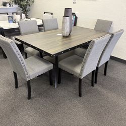 Dining table with 6 chairs