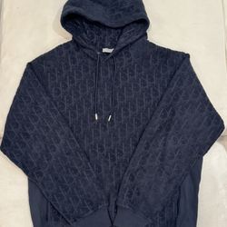 Dior Oblique Relaxed-Fit Hooded Sweatshirt Size XL